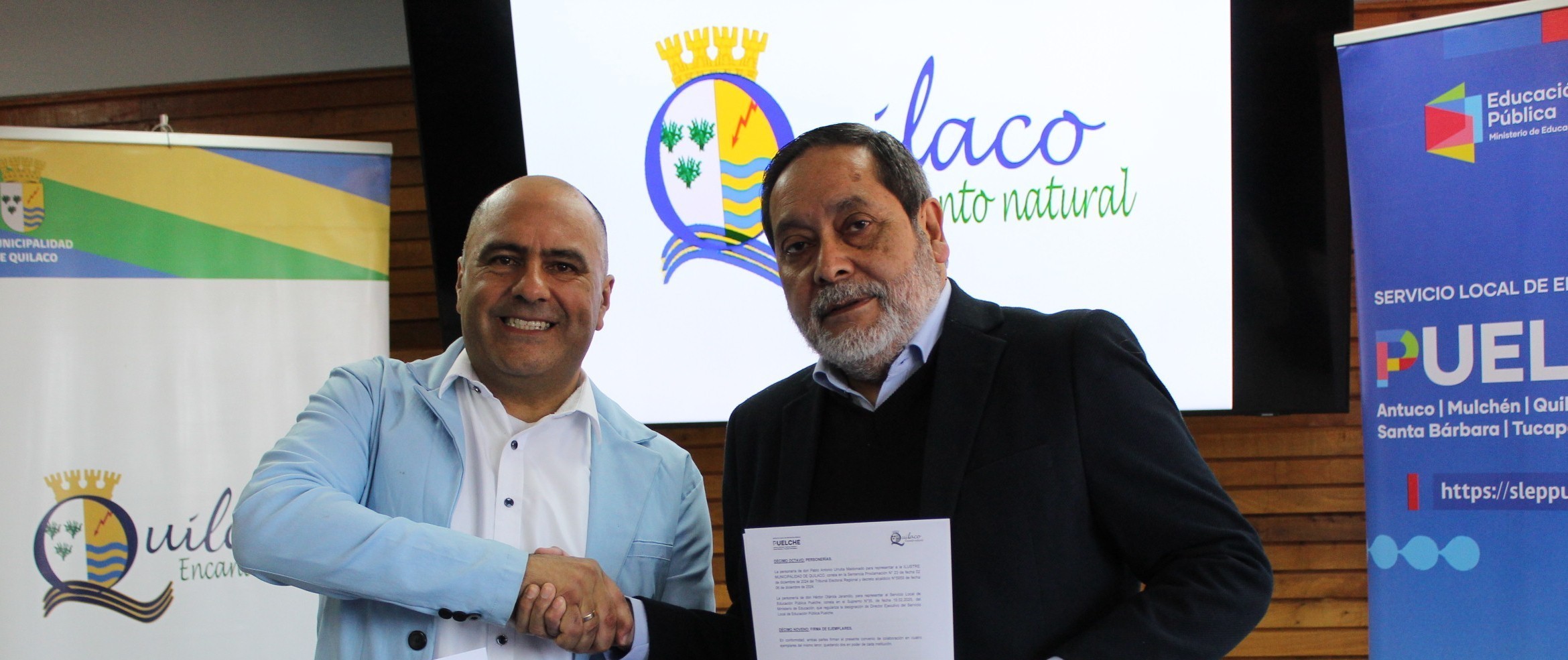 SLEP de Puelche comienza las firmas de convenios de colaboración con municipios del territorio